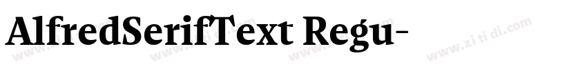 AlfredSerifText Regu字体转换